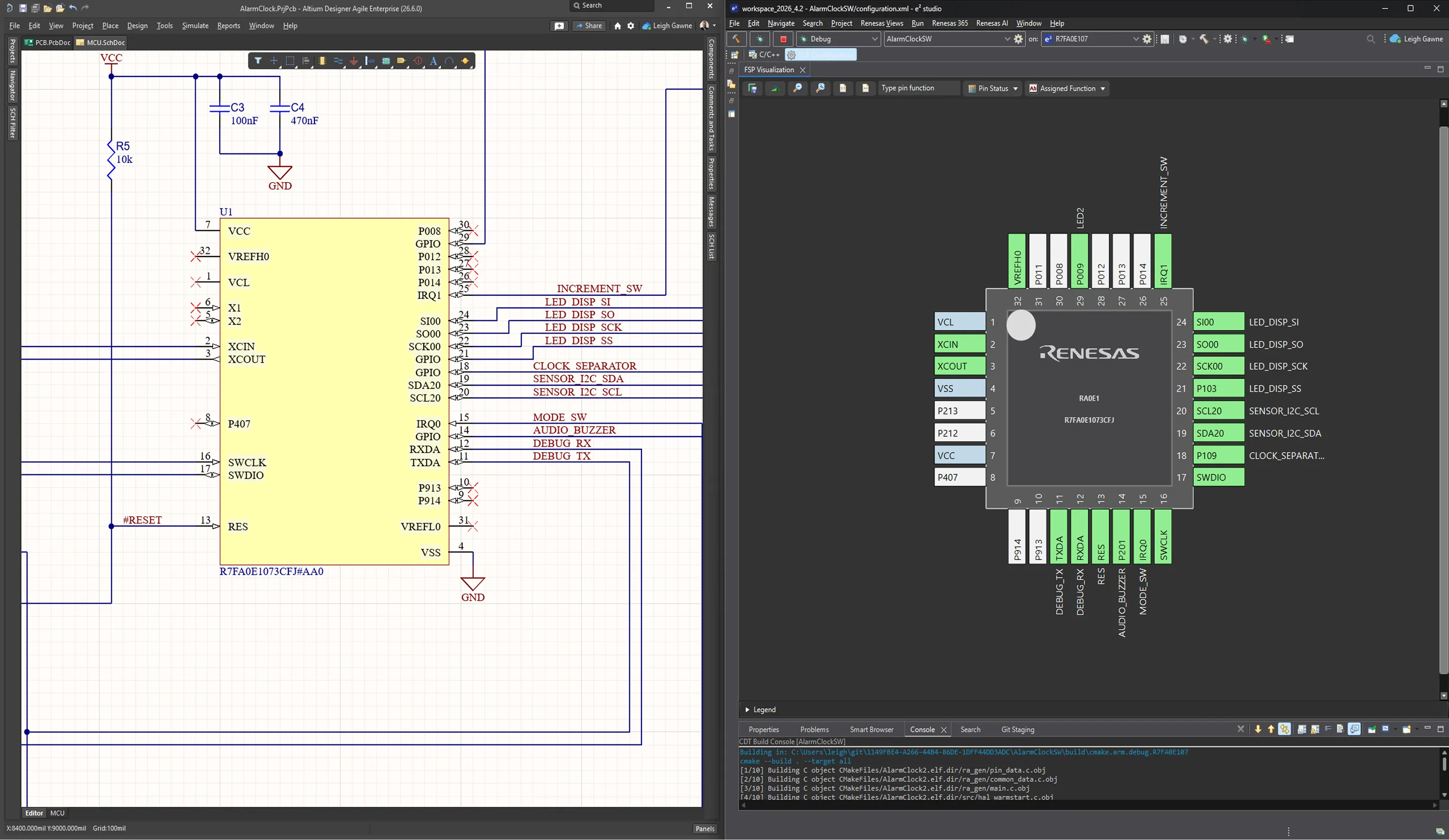 Co-design workflow configuration screen