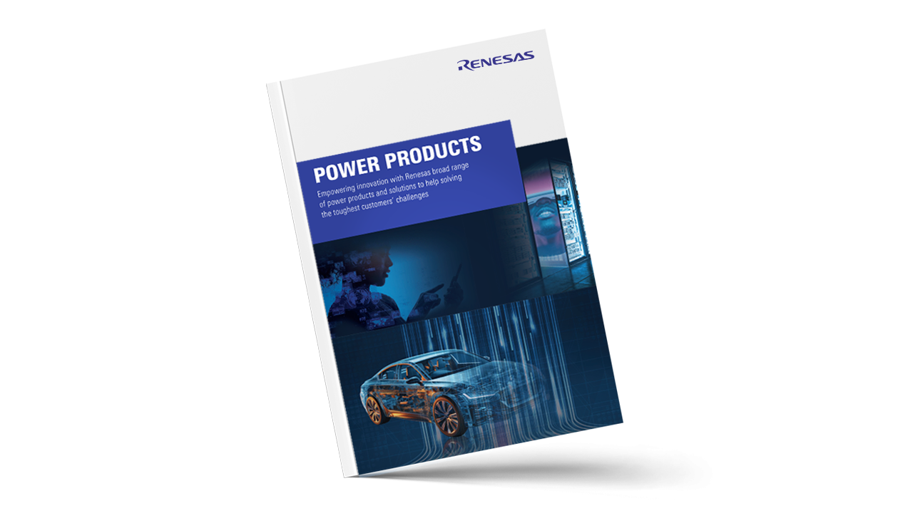Brochure cover featuring power products.