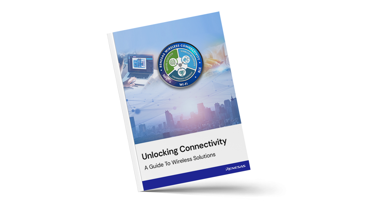 E-book cover for wireless connectivity guide to wireless solutions.